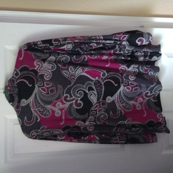 Laura Scott Plus Size 1X Women's Polyester Blouse - Picture 6 of 6